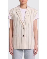Liu Jo - Single-Breasted Viscose Blend Vest - Lyst