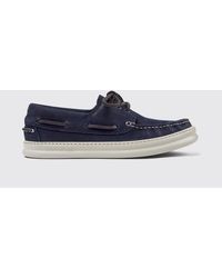 Camper - Runner Suede Boat Loafers - Lyst