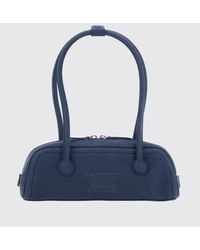 Marge Sherwood - Cow Leather Shoulder Bag With A Double Handle And Zip Closure - Lyst