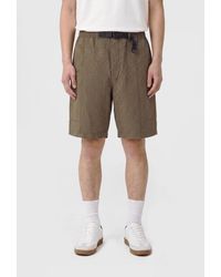 Comme des Garçons - Comme Des Gar&Ccedil	Ons Gingham Linen Blend Shorts With Drawstring - Lyst