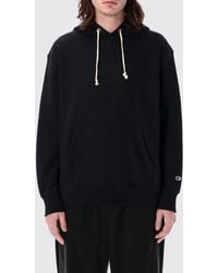 Champion - Cotton Hoodie With Kangaroo Pocket And Drawstring - Lyst
