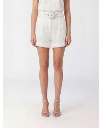 Hemant & Nandita - High-Waisted Linen And Cotton Blend Shorts With Belt - Lyst