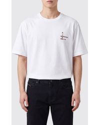 Dolce & Gabbana - Dolce &Amp Gabbana Cotton Crewneck T-Shirt With Contrast Graphic Print - Lyst