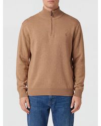 Polo Ralph Lauren - Half-Zip Wool Turtleneck Jumper With Pony Logo - Lyst