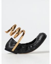 Rene Caovilla - Cleo Leather Ballet Flats - Lyst