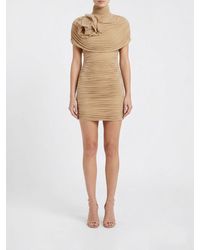 Magda Butrym - Draped Cape Effect Midi Dress - Lyst