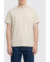 A.P.C. - Organic Cotton T-Shirt With Logo - Lyst