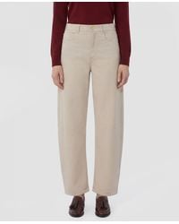 Max Mara - Baggy Stretch Cotton Jeans - Lyst
