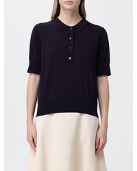 Studio Nicholson - Silk And Cotton Knit Polo Shirt - Lyst