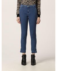 Liu Jo - Cropped Jeans In Denim - Lyst