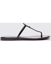Tory Burch - Miller Jelly Zehentrenner-Sandalen Aus Gummi Mit Double T-Logo - Lyst