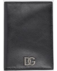 Dolce & Gabbana - Dolce &Amp Gabbana Dg Leather Passport Holder - Lyst