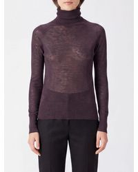 JOSEPH - Slim Fit Sheer 100% Cashmere Turtleneck Jumper - Lyst