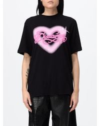 DISCLAIMER - Cotton T-Shirt With Graphic Print And Contrast Logo - Lyst