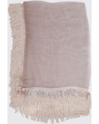 Faliero Sarti - Silk Blend Scarf With Fringes - Lyst