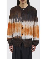 Magliano - Striped Mohair Wool Blend Cardigan - Lyst