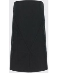 Rick Owens - Off-The-Shoulder Slim Fit Sheath Mini Dress With Straight Neckline - Lyst