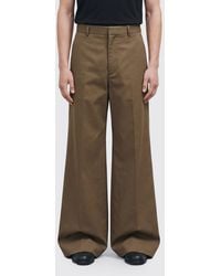 Balenciaga - Wide-Leg Cotton Chino Trousers With A Mid-Rise Waist - Lyst