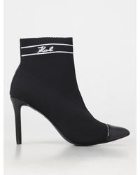 Karl Lagerfeld - Flat Ankle Boots - Lyst