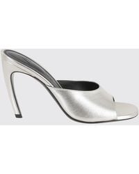 The Attico - Betta Laminated Leather Mules - Lyst