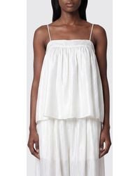 ROTATE BIRGER CHRISTENSEN - Cotton Blend Top - Lyst