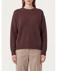 Kujten - Pure Cashmere Crewneck Jumper With Ribbed Trims - Lyst