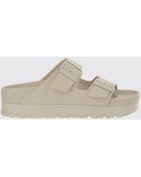Birkenstock - Arizona Pap Flex Platform Leather Sandals - Lyst