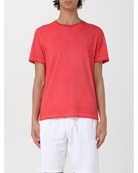 Sun 68 - T-shirt in cotone con logo ricamato - Lyst