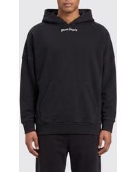 Palm Angels - Cotton Hoodie With Logo - Lyst