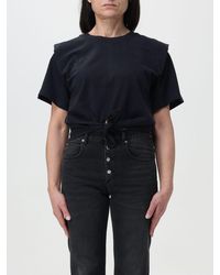 Isabel Marant - T-shirt con nodo in cotone - Lyst