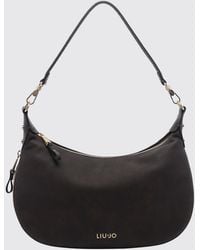 Liu Jo - Synthetic Leather Hobo Bag With Monogram And Removable Strap - Lyst