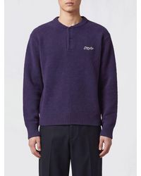 Axel Arigato - Cotton-Blend Crewneck Sweater With Embroidered Logo And Ribbed Trims - Lyst