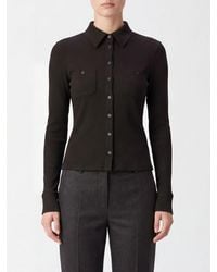 FRAME - Polo-Style Slim Fit Long-Sleeved Cardigan - Lyst