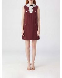 Self-Portrait - Off-The-Shoulder Crêpe Midi Cocktail Dress With Lace - Lyst