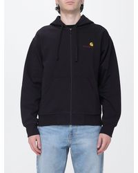 Carhartt - Zip-Up Cotton Blend Hoodie With Embroidered Logo - Lyst