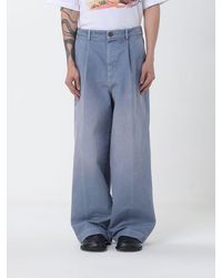 Marni - Cotton Wide-Leg Trousers - Lyst
