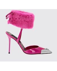 Philipp Plein - Patent Leather Slingback Pumps With Skull And Stiletto Heel - Lyst