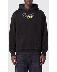 Barrow - Relaxed Fit Cotton Hoodie With Logo And Teddy Bear Print - Lyst