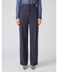 Sportmax - High-Waisted Tailored Virgin Wool Palazzo Trousers - Lyst