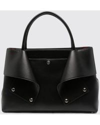 TOTEME - Mercer Mini Leather Handbag With Flared Design And Double Handles - Lyst