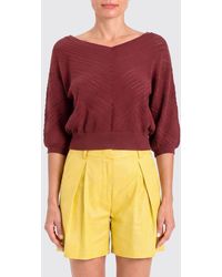 Twinset - Durchbrochener Strickpullover Aus Viskose - Lyst