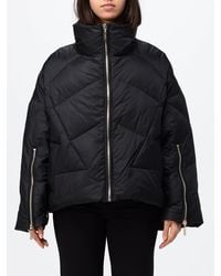 Twinset - Short Quilted Nylon Puffer Jacket With High Neck And Zip Closure - Lyst