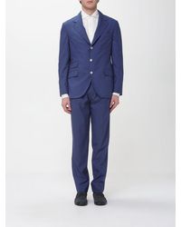 Brunello Cucinelli - Single-Breasted Linen Blend Suit - Lyst