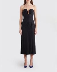 Rabanne - Stretch Viscose Midi Dress - Lyst
