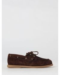 Etro - Paisley Print Suede Boat Loafers - Lyst