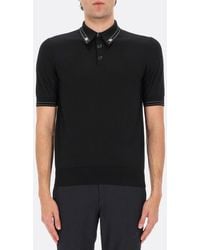 Dolce & Gabbana - Dolce &Amp Gabbana Silk Polo Shirt - Lyst