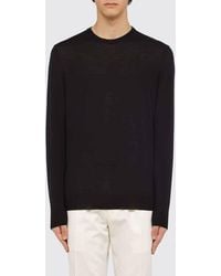 Drumohr - Long-Sleeved Crew-Neck Jumper With Ribbed Cuffs And Hem - Lyst