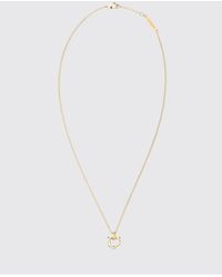 Ferragamo - Gancini Choker-Halskette Aus Messing Mit Anhänger - Lyst