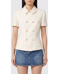 Versace - Double-Breasted Virgin Wool Blazer - Lyst