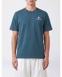 CASABLANCA - Organic Cotton Crew Neck T-Shirt With Logo Print - Lyst